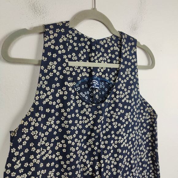 Matrushka Dress Womens Medium Black Micro Floral Pockets‎ Kitsch Hipster Preppy - Picture 3 of 6